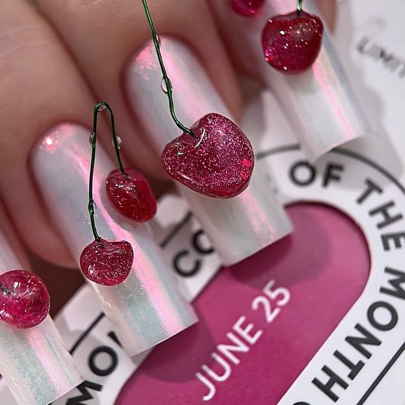 NAILSOFTHEDAY Color of the Month June 2025 „Cherry Kiss“ 10ml