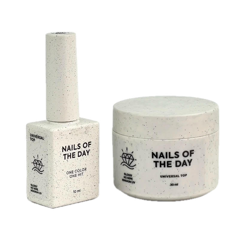 NAILSOFTHEDAY Universal Top – glänzender Top ohne klebrige Schicht, minimal UV‑Filter, 10-30ml