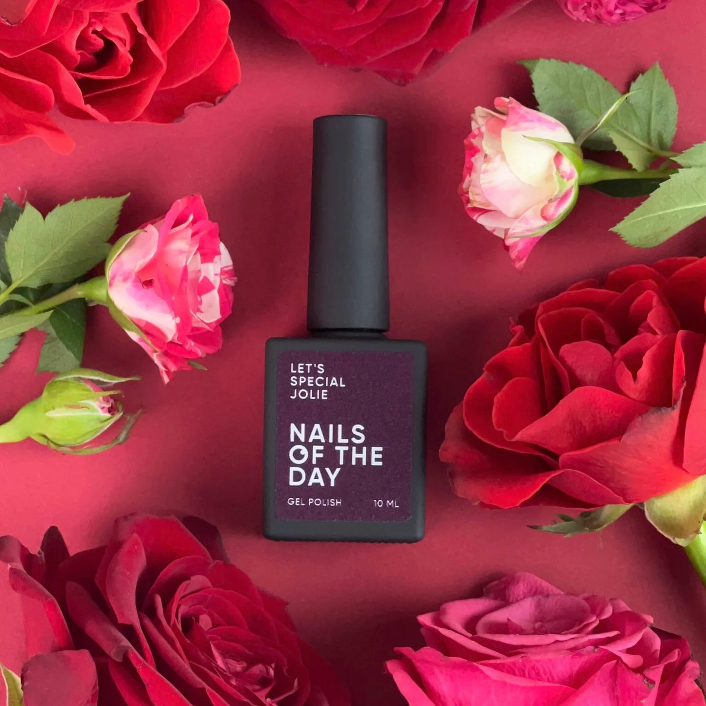 NAILSOFTHEDAY Let's special Jolie - marsala Gellack für Nägel, der in einer Schicht deckt, 10ml