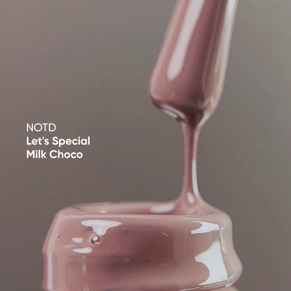 NAILSOFTHEDAY Let's special Milk Choco - warmer Schokoladen Gellack für Nägel, der in einer Schicht deckt, 10ml
