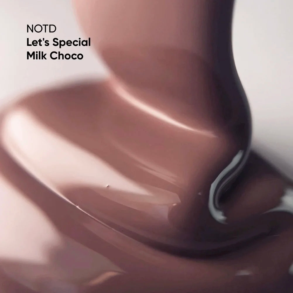 NAILSOFTHEDAY Let's special Milk Choco - warmer Schokoladen Gellack für Nägel, der in einer Schicht deckt, 10ml