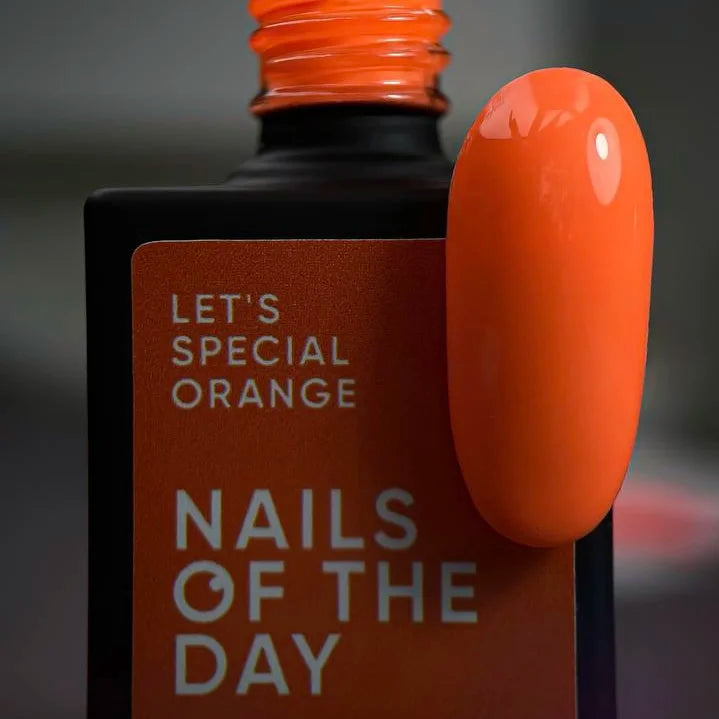 NAILSOFTHEDAY Let’s Special Orange – spezieller Orangen/Karotten Gel-Nagellack, 10ml