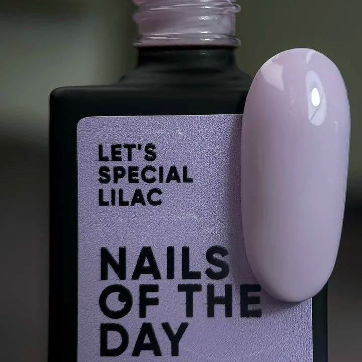 NAILSOFTHEDAY Let's special Lilac - spezieller fliederfarbener Gellack für Nägel, der in einer Schicht deckt, 10ml