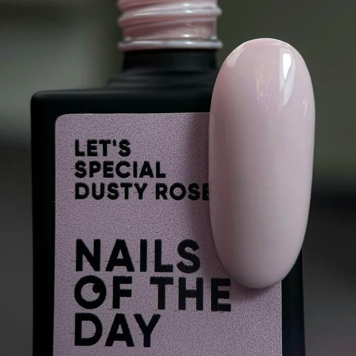 NAILSOFTHEDAY Let's special Dusty Rose - spezieller staubig-rosa Gellack für Nägel, der in einer Schicht deckt, 10ml