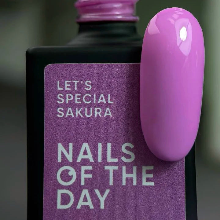 NAILSOFTTHEDAY Let’s Special Sakura — besonderer fliederfarbener Pastell-Gel-Nagellack, 10ml