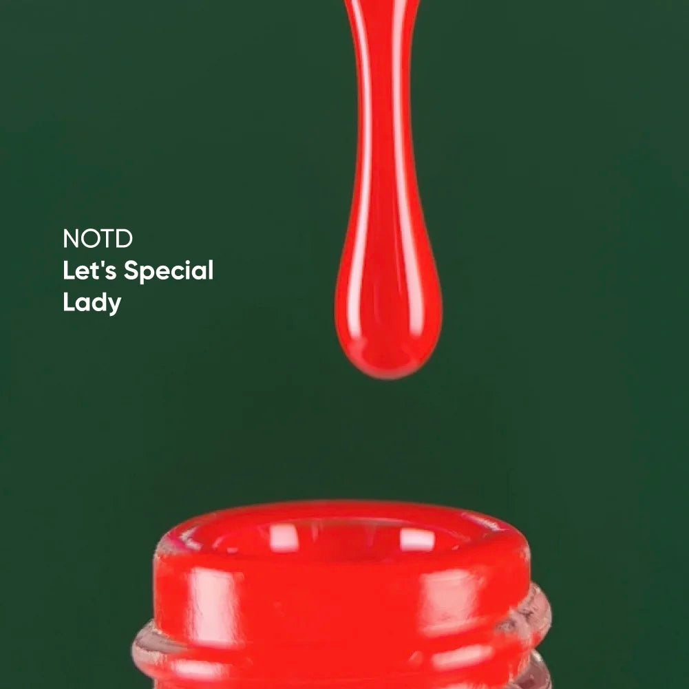 NAILSOFTTHEDAY Let’s Special Lady — sattes rotes Gel-Nagellack, 10ml