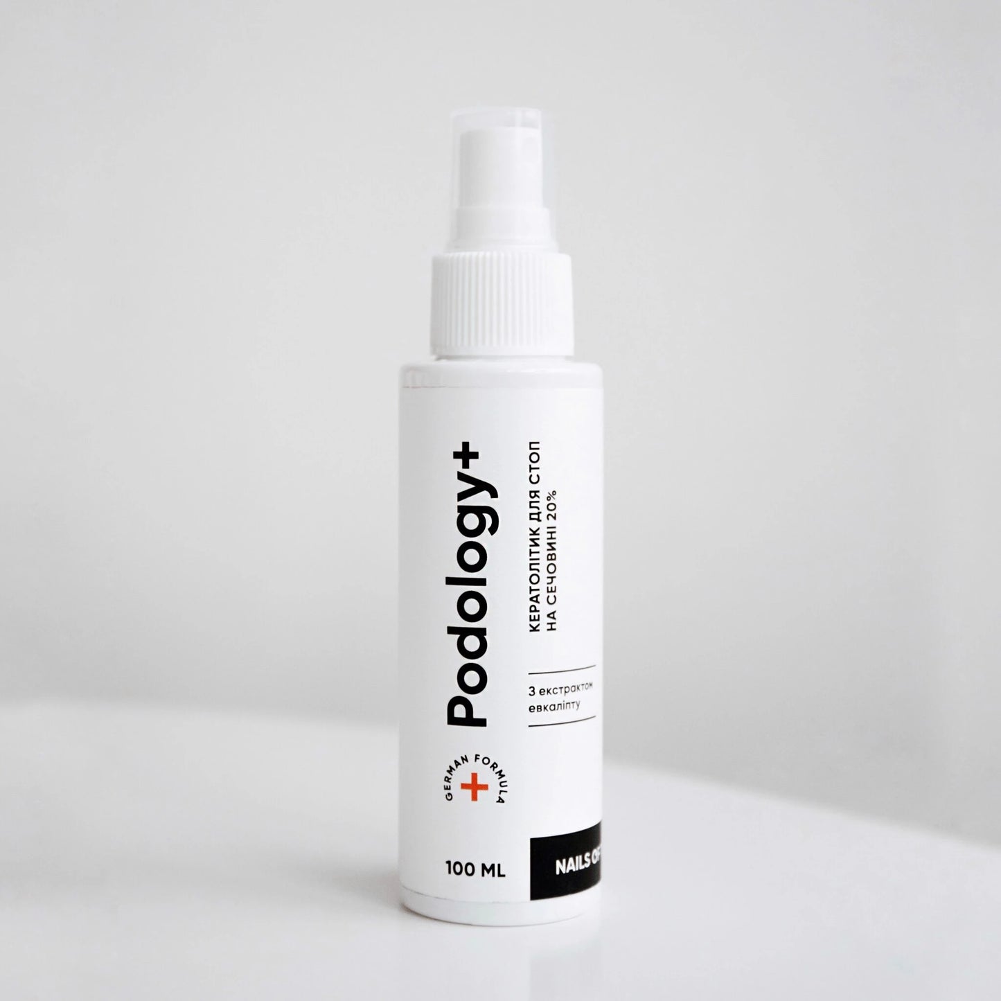 Nailsoftheday Podology+ Keratolyt für Füße, 100 ml – 20% Urea für sanfte Entfernung von Hornhaut