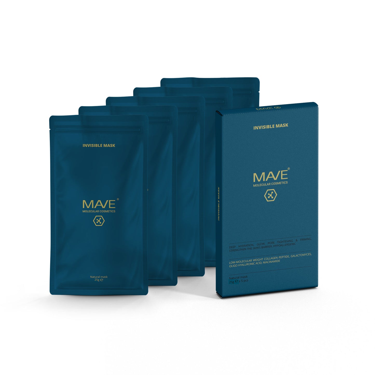 MAVE Invisible Mask 5 Stück – Tiefenfeuchtigkeit & Hautstraffung