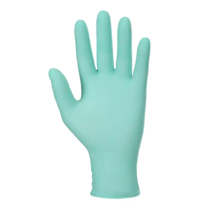 Einmalhandschuhe Nitril grün, puderfrei Box 100 Stück Größe S-L