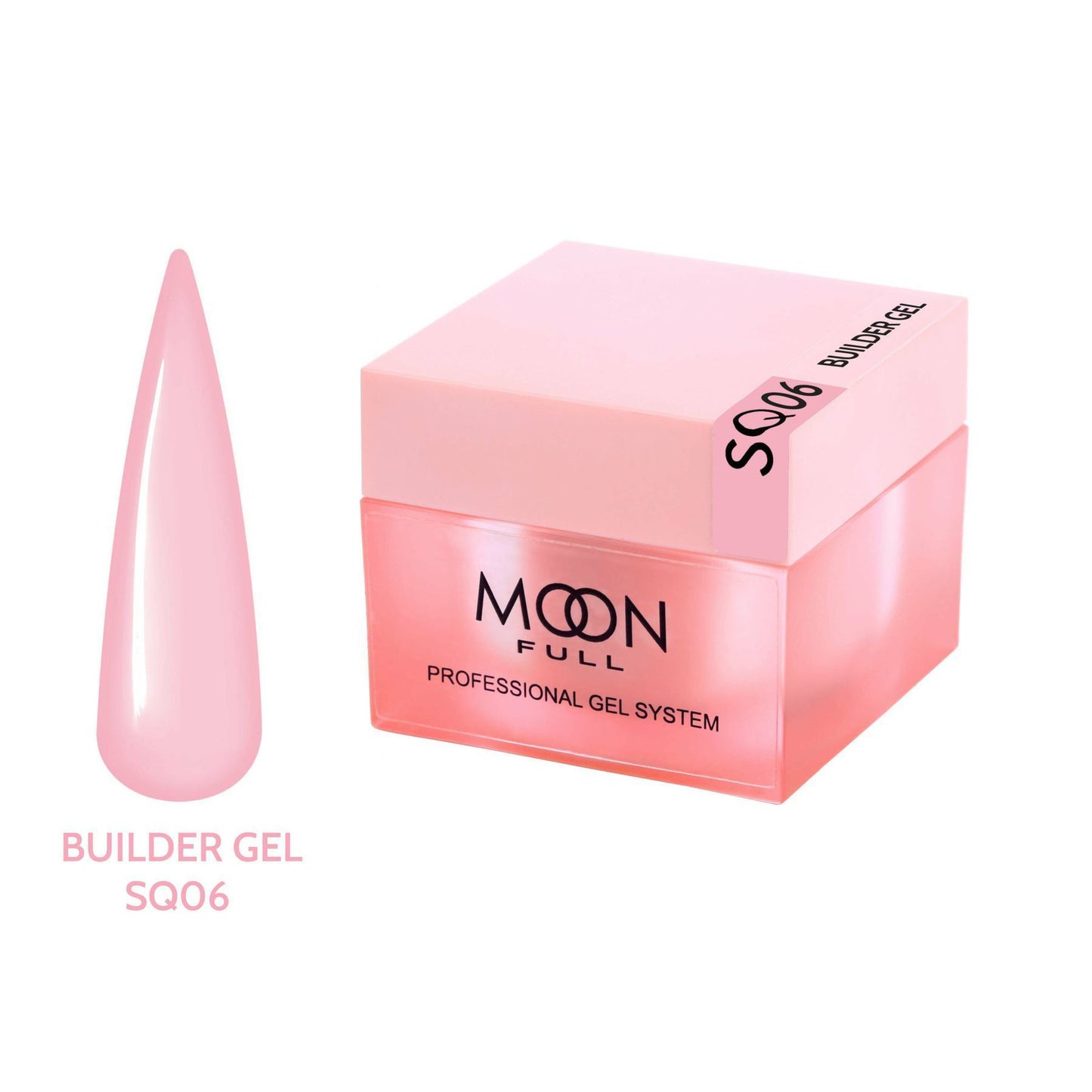Moon Full Builder Gel 30ml №SQ06 – Klassisches Rosa Aufbaugel für Nagelverlängerung & C-Kurve