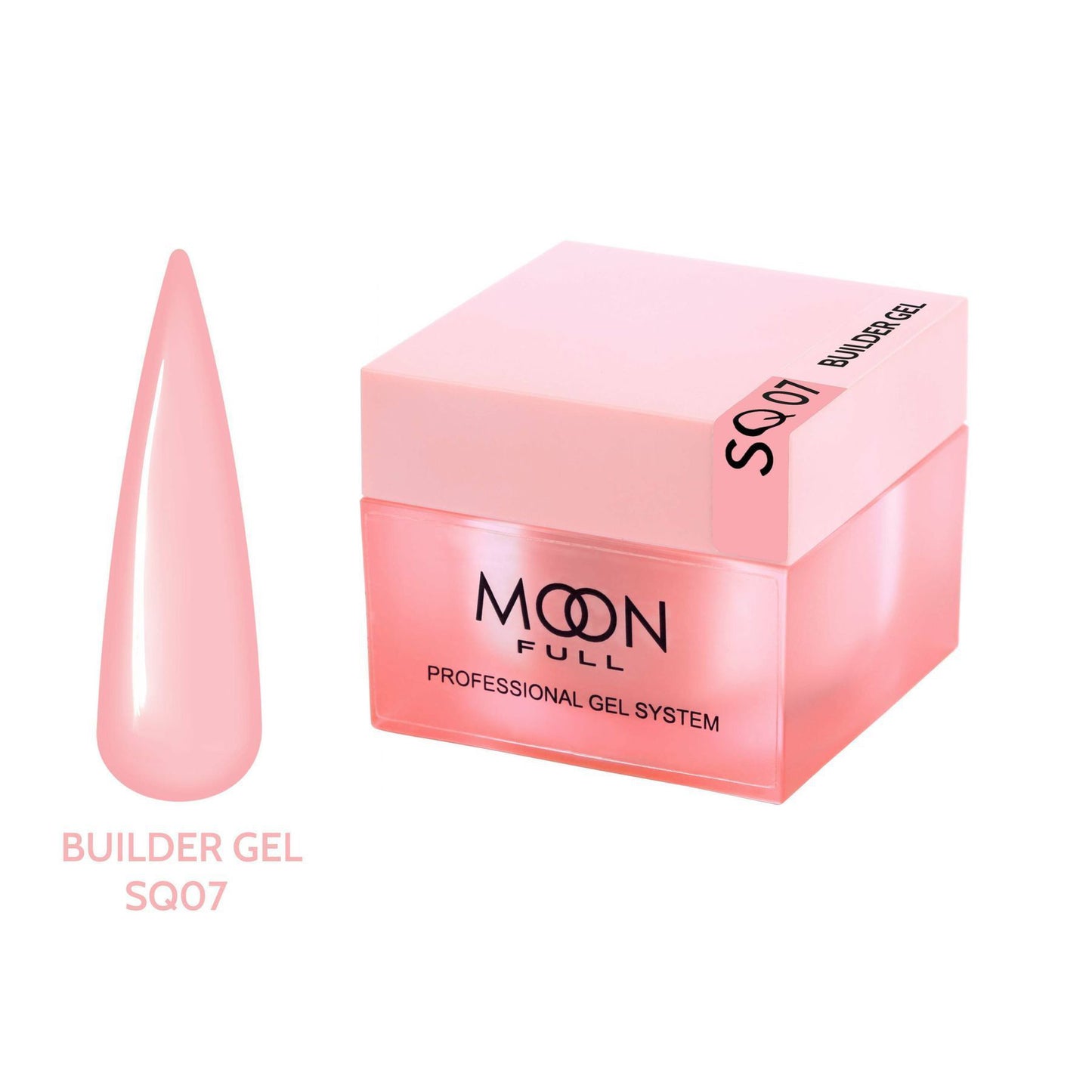 Moon Full Builder Gel 30ml №SQ07 – Korallenfarbenes Aufbaugel für Nagelverlängerung & C-Kurve
