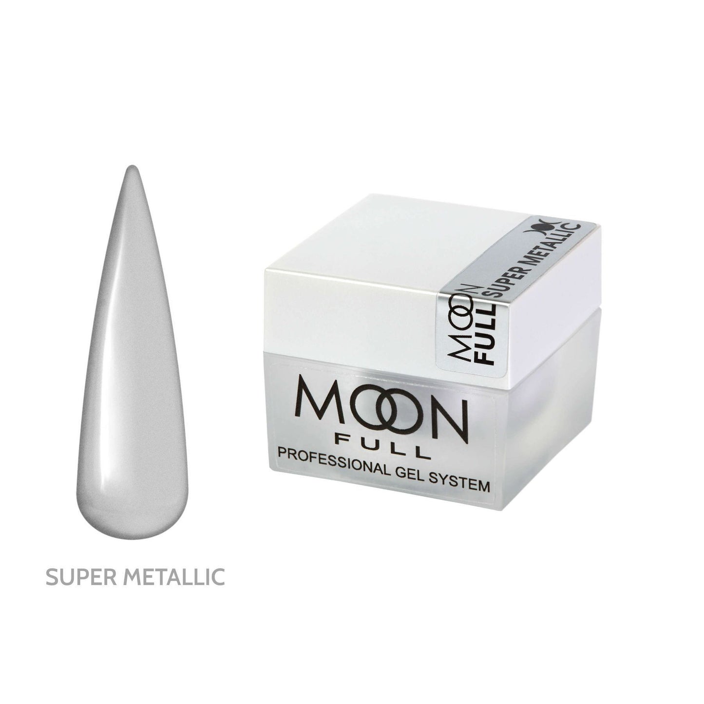Moon Full Pasta Super Metallic 5 мл — nail art паста с эффектом жидкого металла и зеркальным блеском, без липкого слоя