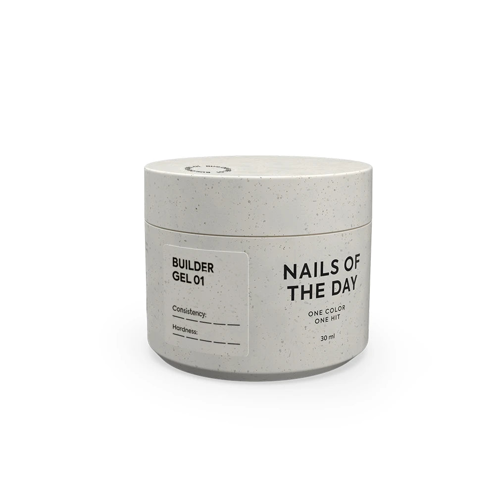 NAILSOFTHEDAY Builder Gel 01 – Transparenter Nagelaufbau-Gel, extrem stabil & selbstnivellierend