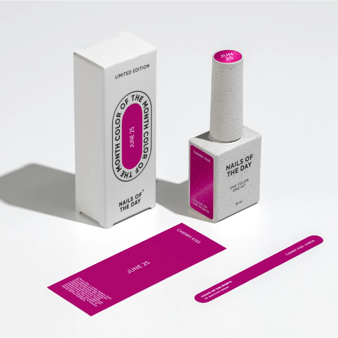 NAILSOFTHEDAY Color of the Month June 2025 „Cherry Kiss“ 10ml