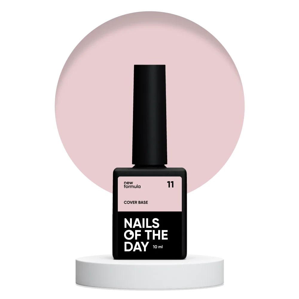 Nailsoftheday Cover base NEW Formula 11 - durchscheinender, leicht nudefarbener, 10 ml