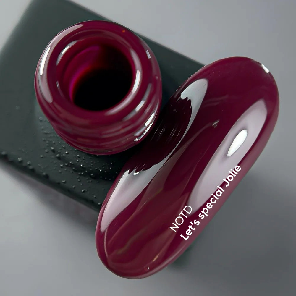 NAILSOFTHEDAY Let's special Jolie - marsala Gellack für Nägel, der in einer Schicht deckt, 10ml