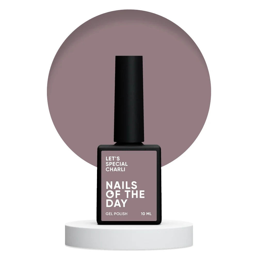 NAILSOFTHEDAY Let's special Charli - kalter Schokoladen Gellack für Nägel, der in einer Schicht deckt, 10ml