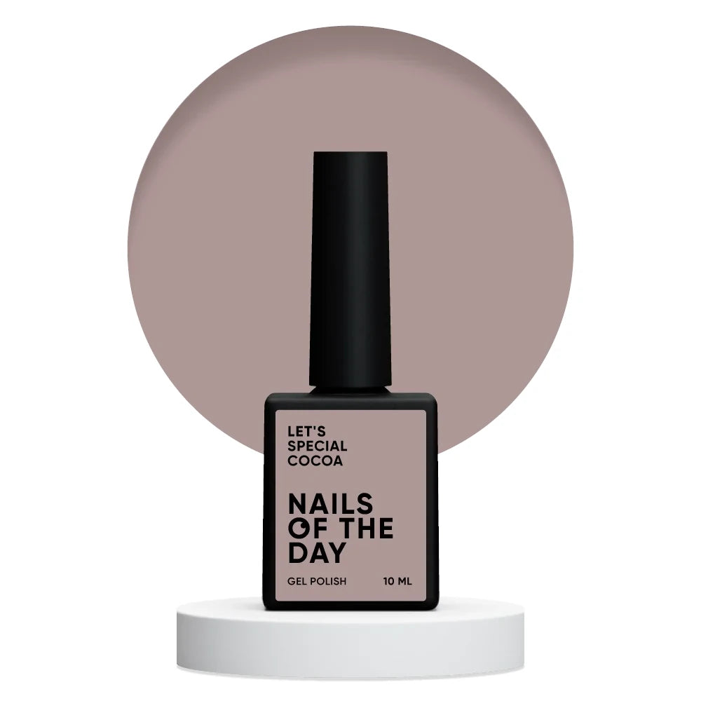 NAILSOFTHEDAY Let's special Cocoa - milchig-brauner Gellack für Nägel, der in einer Schicht deckt, 10ml