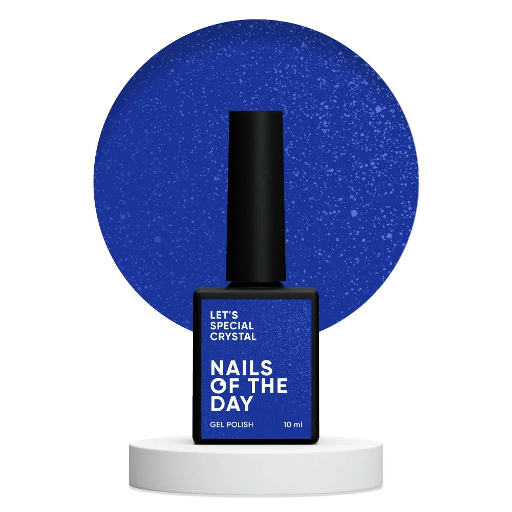 NAILSOFTHEDAY Let’s Special Crystal — tiefblauer Gel-Lack mit feinem Schimmer für Nägel, 10ml