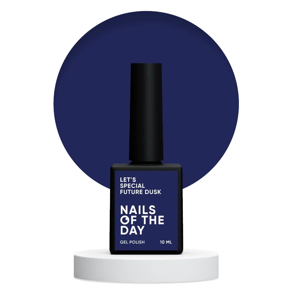 NAILSOFTHEDAY Let's special Future Dusk - spezieller dunkelblauer Gellack für Nägel, der in einer Schicht deckt, 10ml