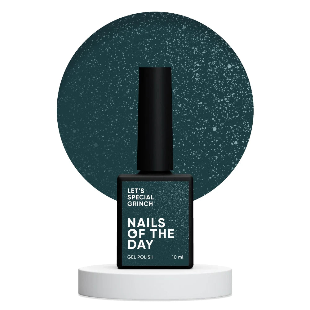 NAILSOFTHEDAY Let’s Special Grinch — smaragdgrüner Gel-Lack mit feinem Schimmer für Nägel, 10ml