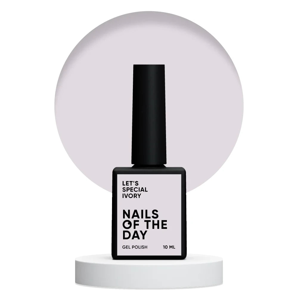 NAILSOFTHEDAY Let's special Ivory - sanfter Elfenbeinton Gellack für Nägel, der in einer Schicht deckt, 10ml