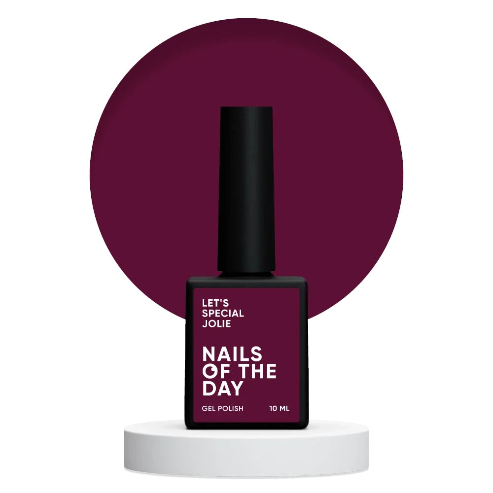 NAILSOFTHEDAY Let's special Jolie - marsala Gellack für Nägel, der in einer Schicht deckt, 10ml