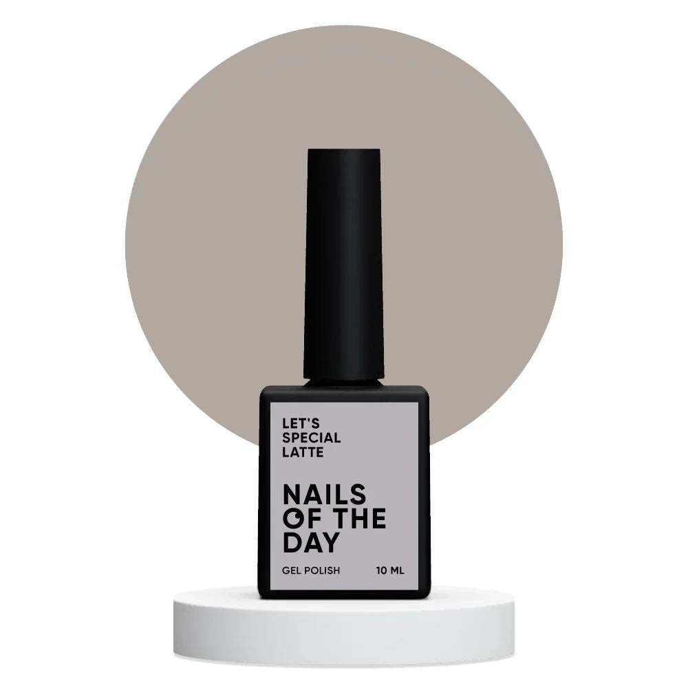 NAILSOFTHEDAY Let's special Latte - beige-karamellfarbener Gellack für Nägel, der in einer Schicht deckt, 10ml