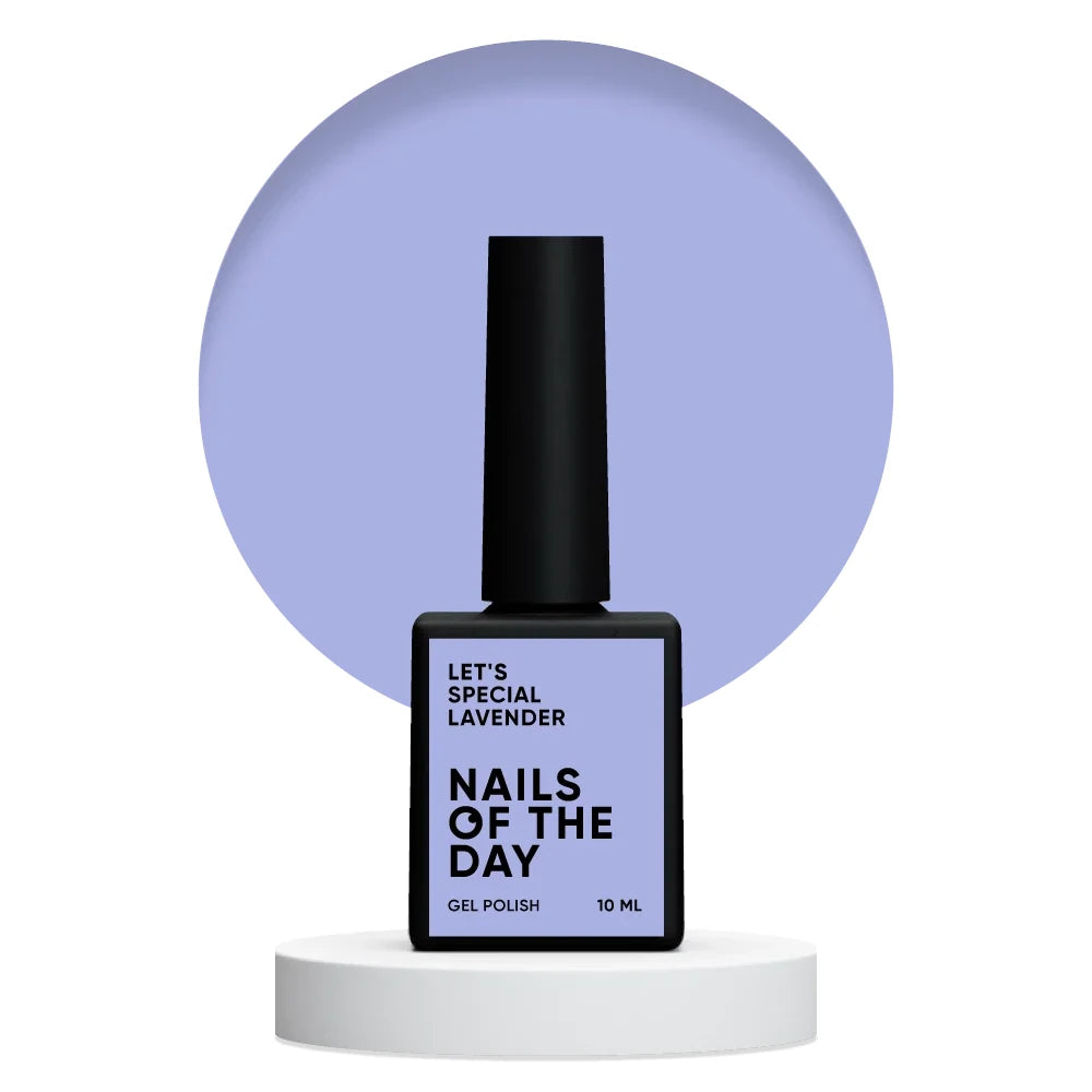 NAILSOFTHEDAY Let's special Lavender - lilafarbener Gellack für Nägel, der in einer Schicht deckt, 10ml
