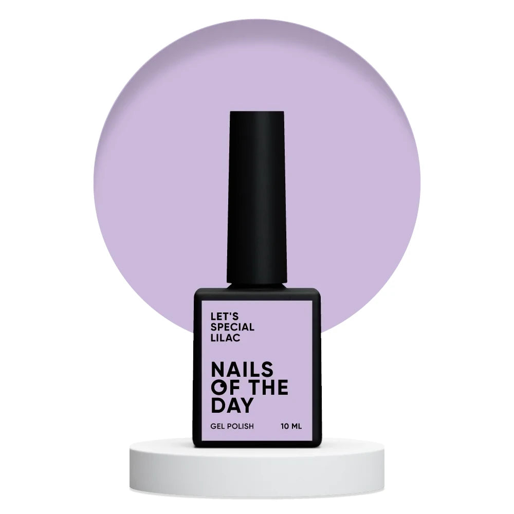 NAILSOFTHEDAY Let's special Lilac - spezieller fliederfarbener Gellack für Nägel, der in einer Schicht deckt, 10ml