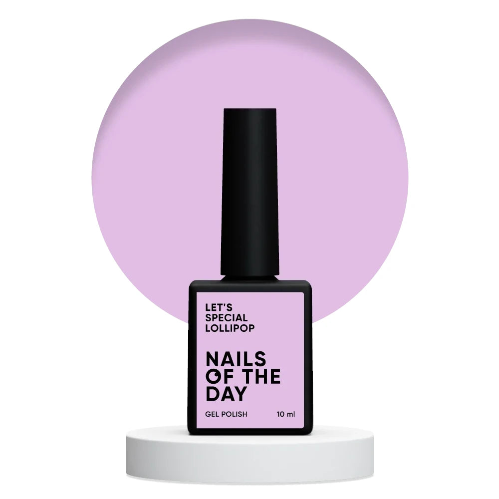 NAILSOFTHEDAY Let’s Special Lollipop — fliederfarbener Pastell-Gel-Nagellack, 10ml