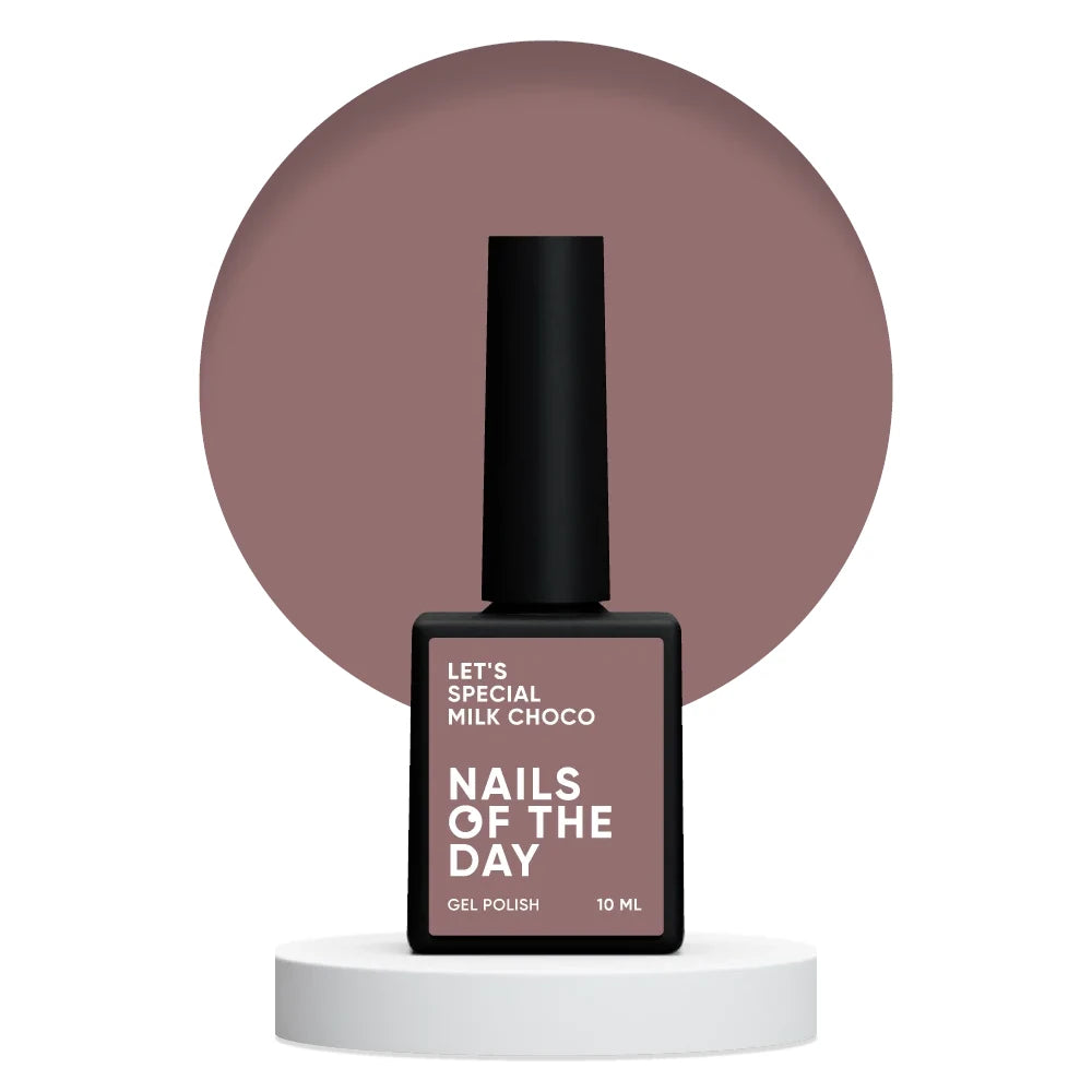 NAILSOFTHEDAY Let's special Milk Choco - warmer Schokoladen Gellack für Nägel, der in einer Schicht deckt, 10ml