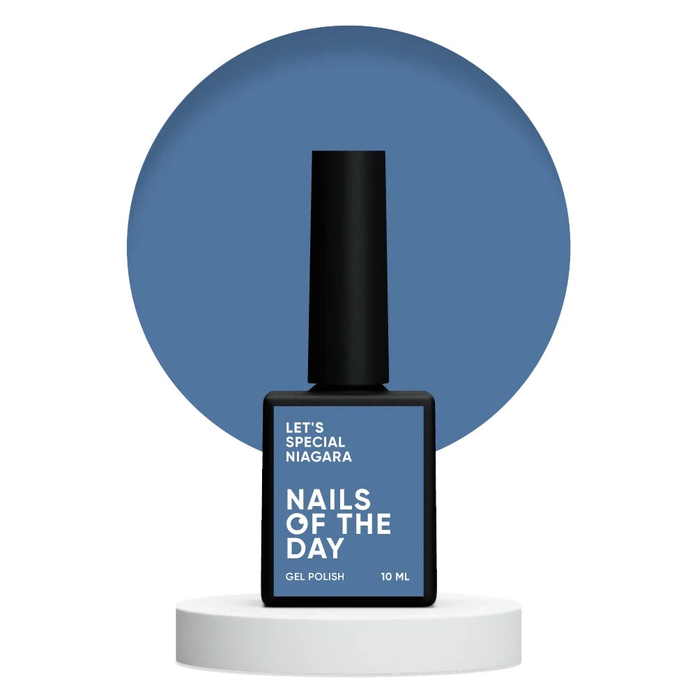 NAILSOFTHEDAY Let's special Niagara - Dunkle Kornblume/Denim Gellack für Nägel, der in einer Schicht deckt, 10ml