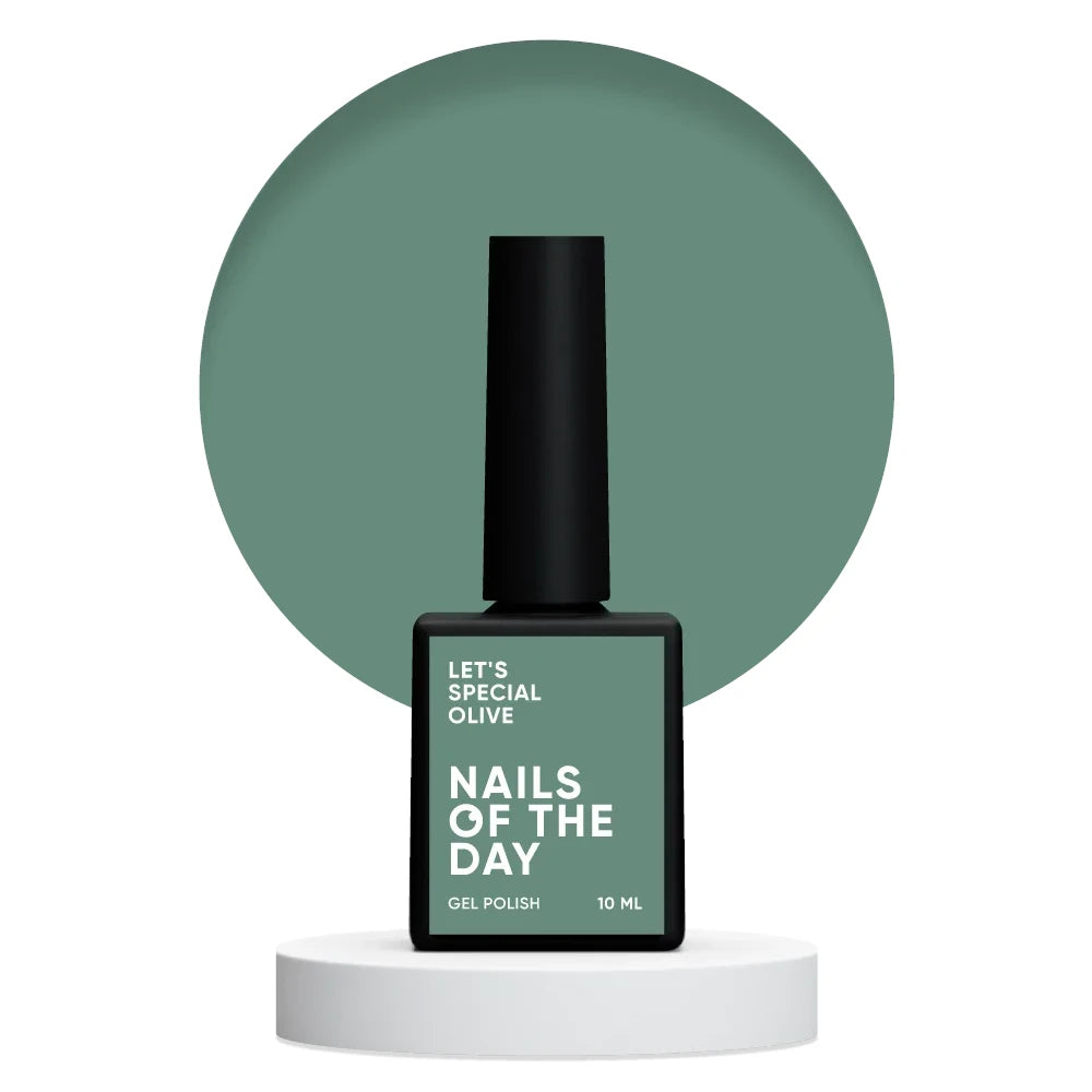 NAILSOFTHEDAY Let's special Olive - kaltolivfarbener Gellack für Nägel, der in einer Schicht deckt, 10ml