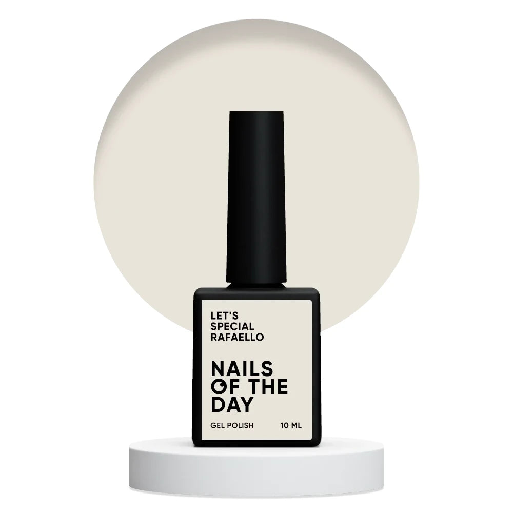 NAILSOFTHEDAY Let's special Rafaello - milchig-cremiger Gellack für Nägel, der in einer Schicht deckt, 10ml