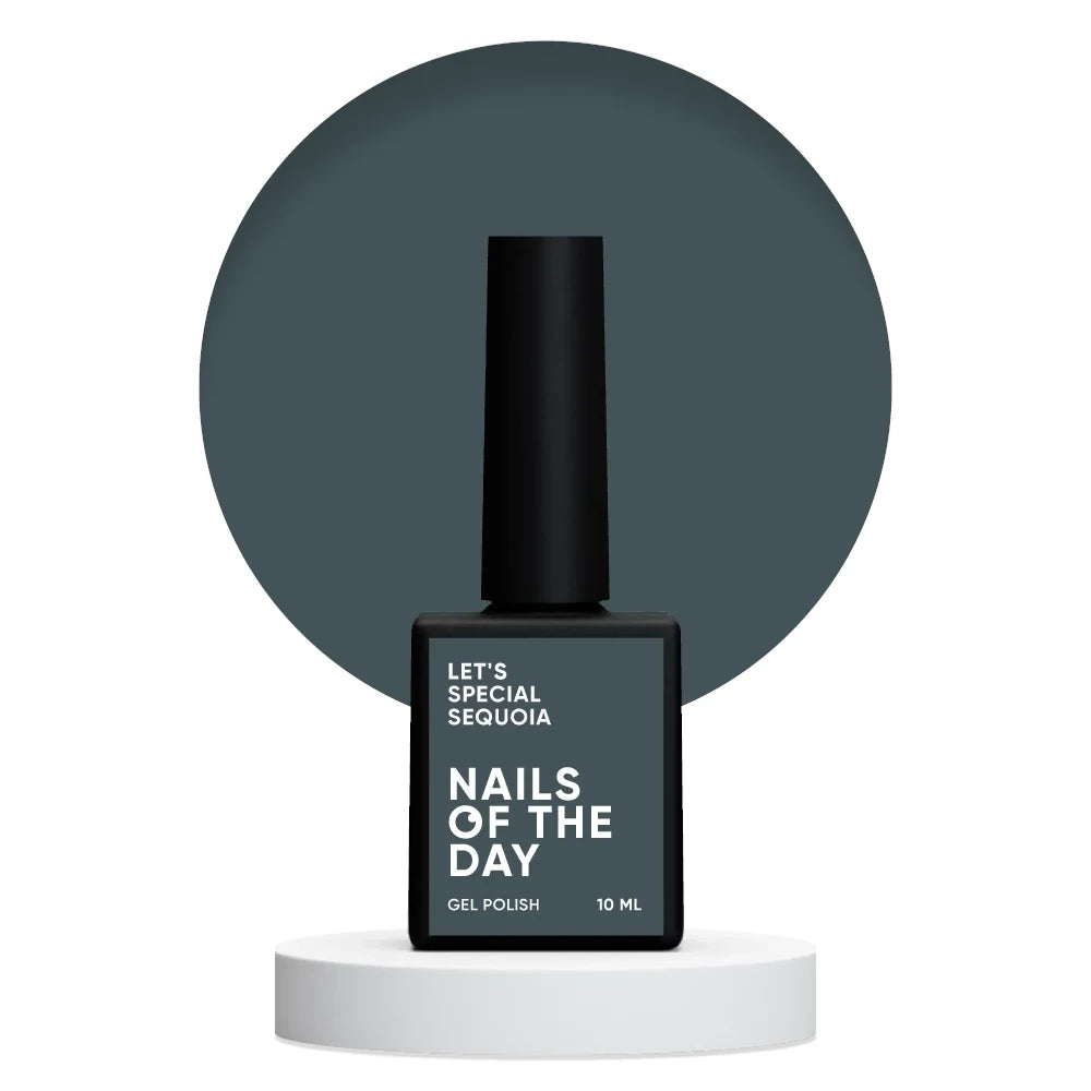 NAILSOFTHEDAY Let's special Sequoia - dunkelolivfarbener Gellack für Nägel, der in einer Schicht deckt, 10ml