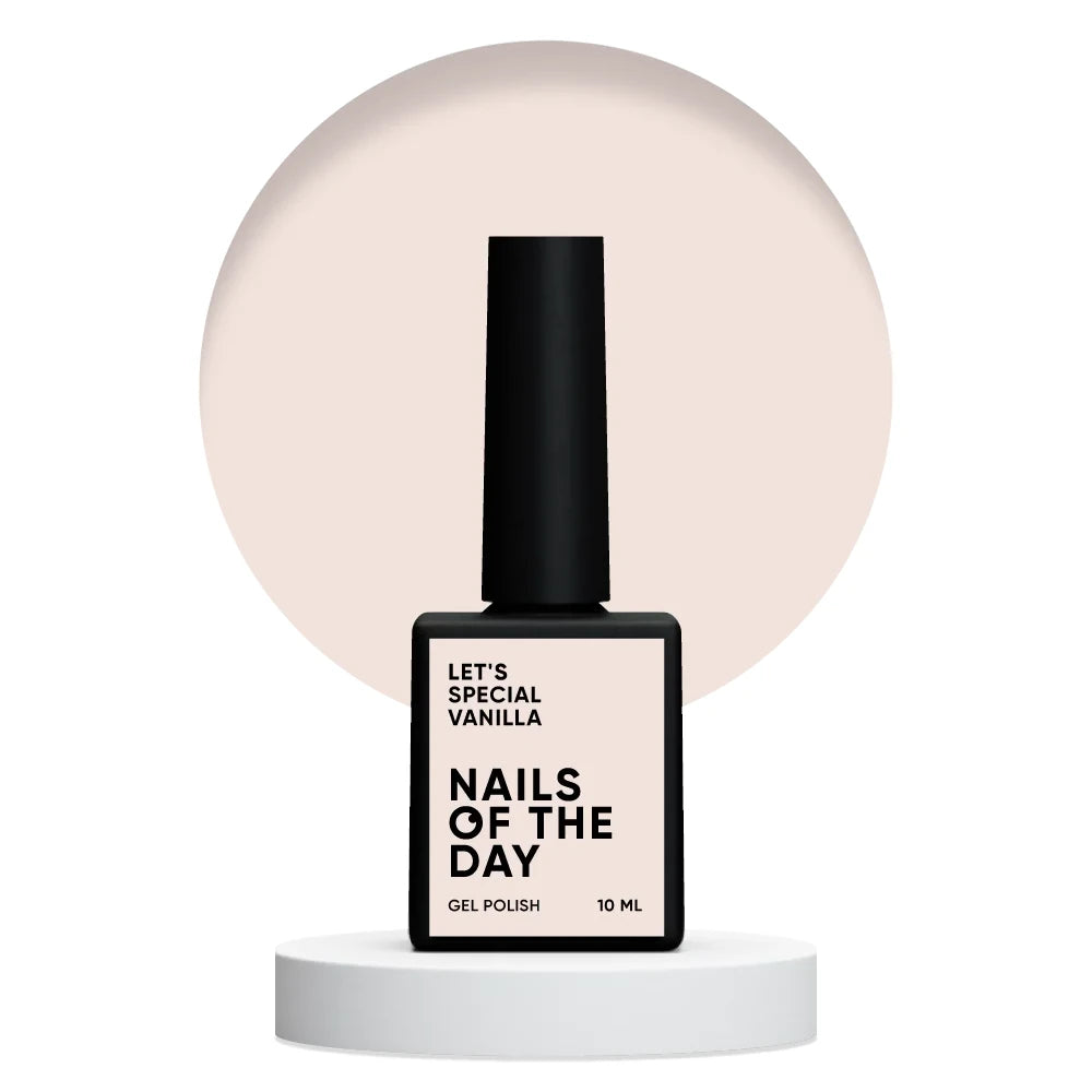 NAILSOFTHEDAY Let's special Vanilla - Vanille-Gellack für Nägel, der in einer Schicht deckt, 10ml