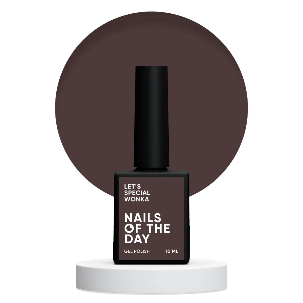NAILSOFTHEDAY Let's special Wonka - staubig brauner Gellack für Nägel, der in einer Schicht deckt, 10ml