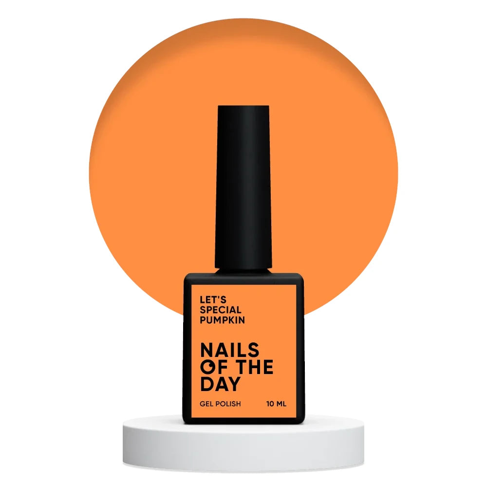 NAILSOFTHEDAY Let's special Pumpkin - Kürbis-Gellack für Nägel, der in einer Schicht deckt, 10ml