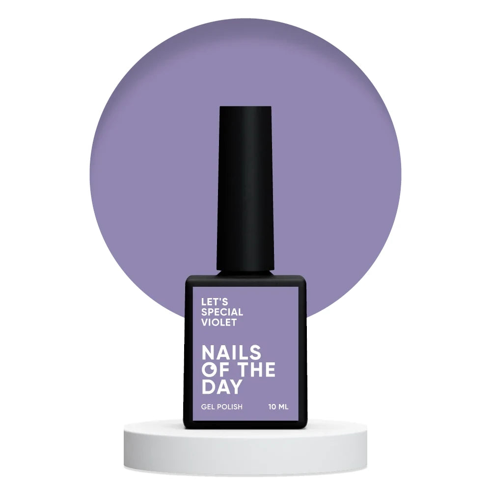 NAILSOFTHEDAY Let's special Violet - fliederfarbener Gellack für Nägel, der in einer Schicht deckt, 10ml
