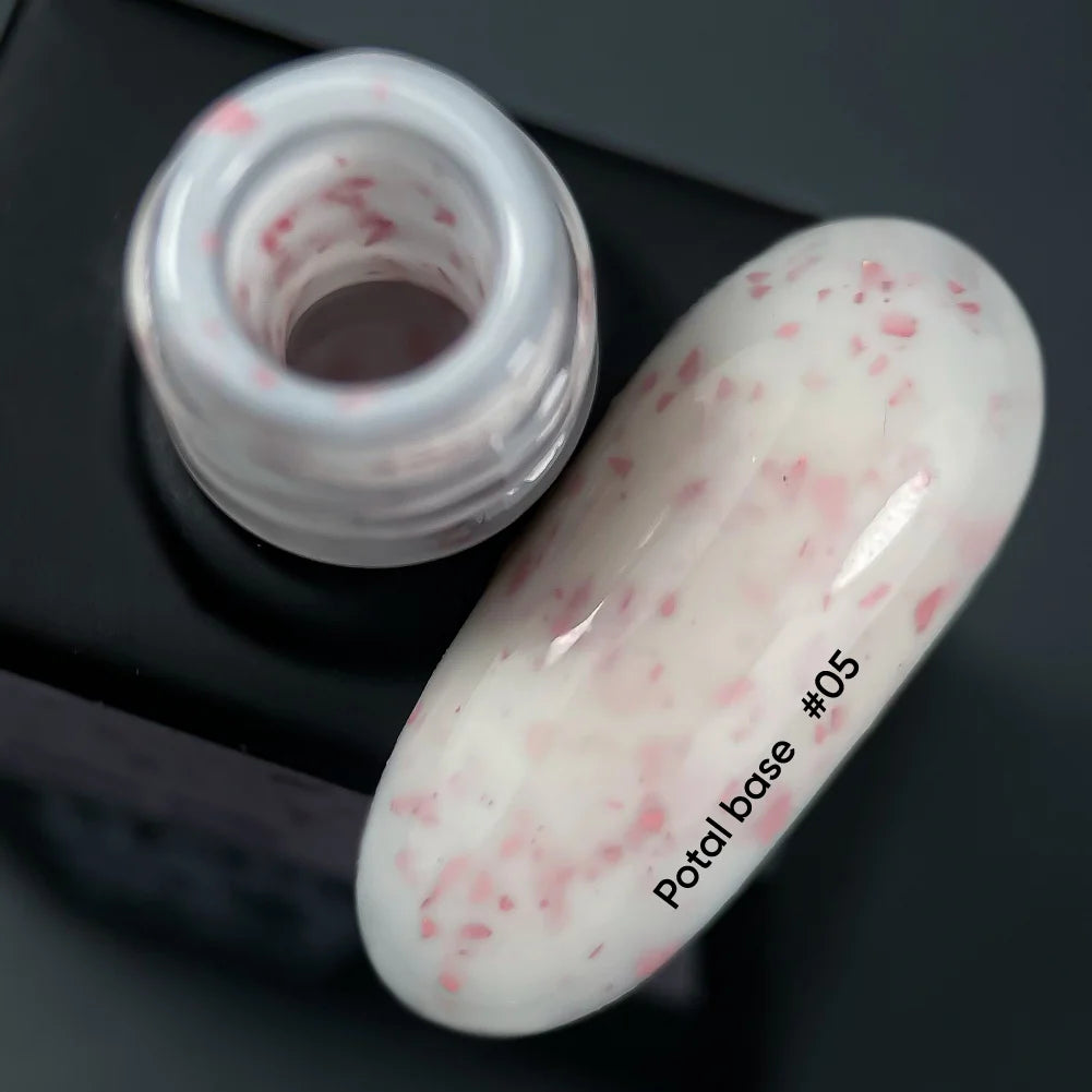 NAILSOFTHEDAY Potal Base 05 – Milchbasis mit rosa Potal, 10ml