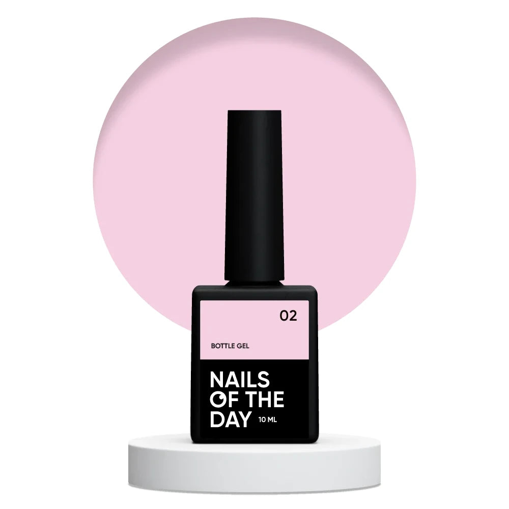 NAILSOFTHEDAY Bottle Gel 02 - superstarkes Gel (blassrosa), 10ml