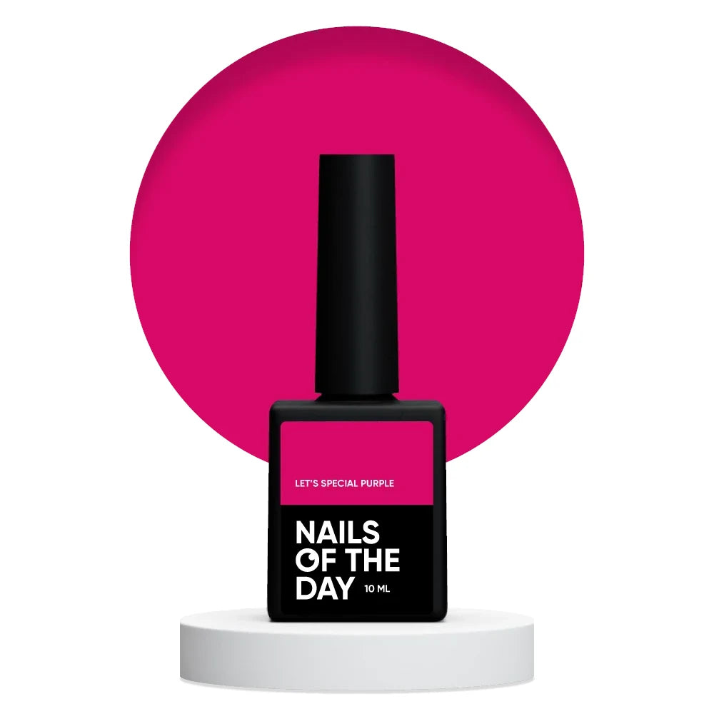 NAILSOFTTHEDAY Let’s Special Purple — besonderer leuchtend rosa Gel-Nagellack, 10ml