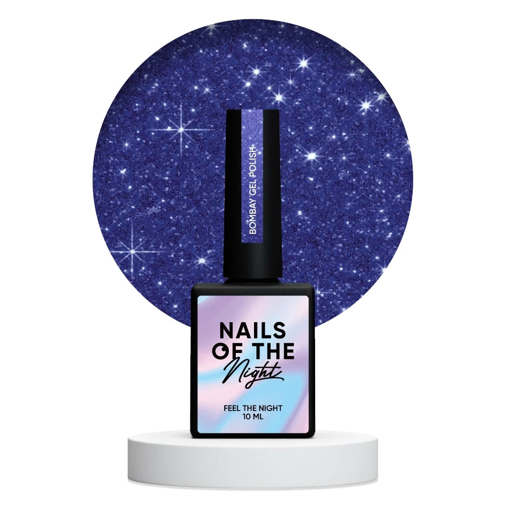NAILSOFTHENIGHT Bombay gel polish - tiefblauer, reflektierender Gel-Nagellack, 10ml