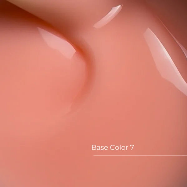 Crystal Professional Base Color №7 пудрово-розового цвета 12 мл — камуфлирующая база для ногтей