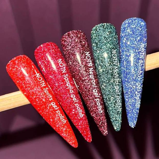 NAILSOFTHENIGHT Bombay gel polish - tiefblauer, reflektierender Gel-Nagellack, 10ml