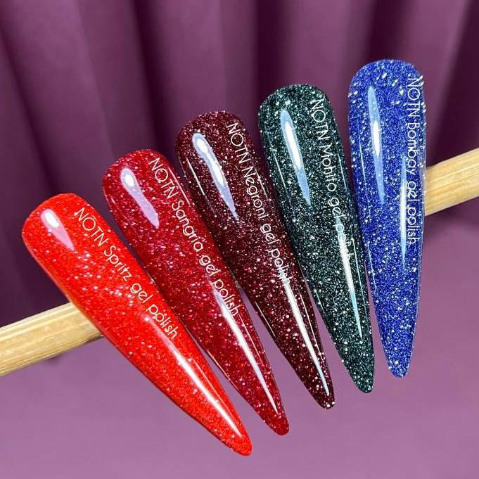 NAILSOFTHENIGHT Bombay gel polish - tiefblauer, reflektierender Gel-Nagellack, 10ml