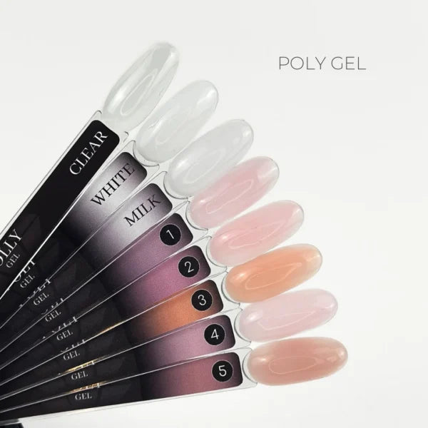 Crystal Professional Poly Gel Milchig 30ml – Acrylgel für Nagelverlängerung und Naturnagelverstärkung