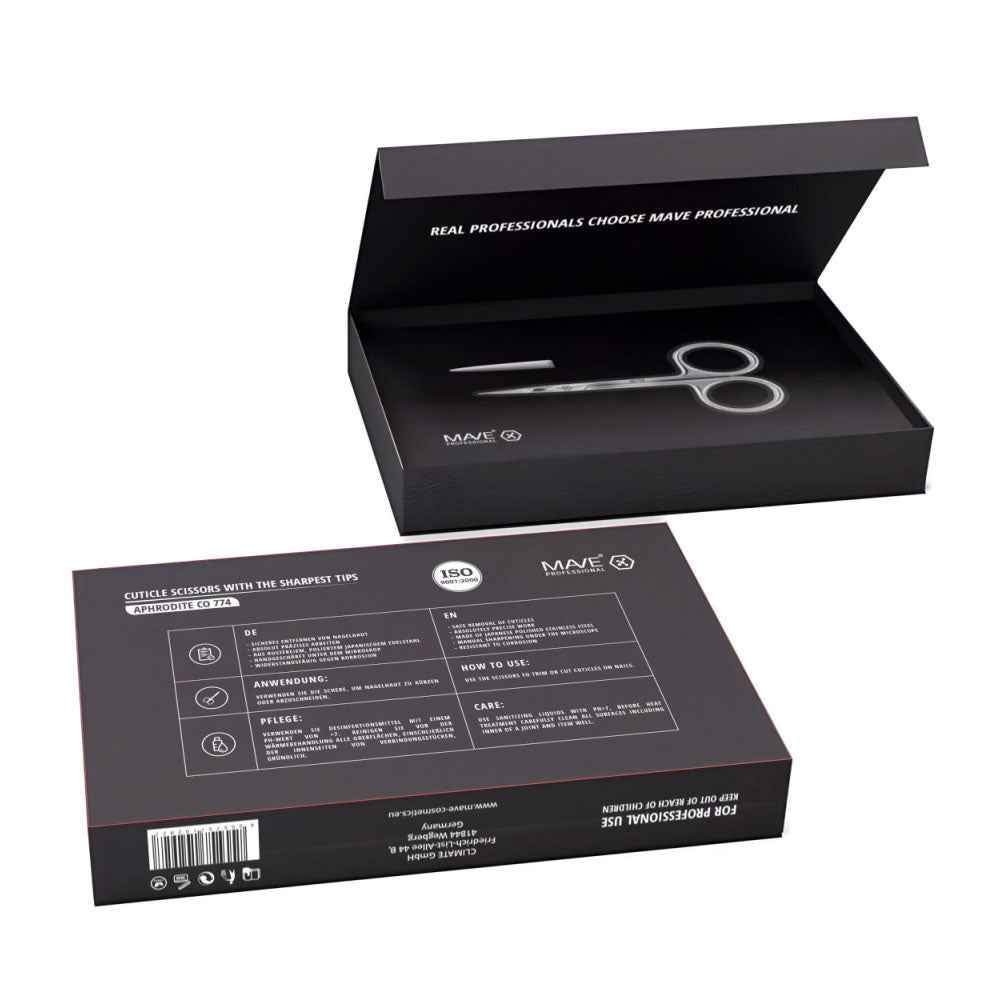 MAVE Nagelhautschere APHRODITE CO 774 20 mm – Präzision & Profiqualität BOX