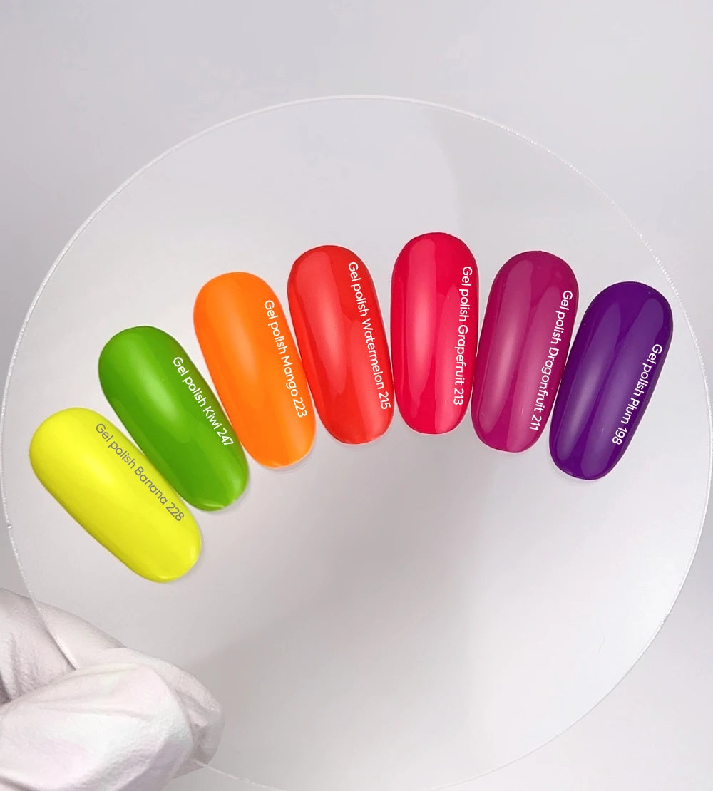 NAILSOFTHEDAY Gel Polish Banana‑228 – UV-GEL-LACK in knalligem Neon-Gelb, deckend in 1 Schicht, Profi-Qualität, LED/UV, 10 ml